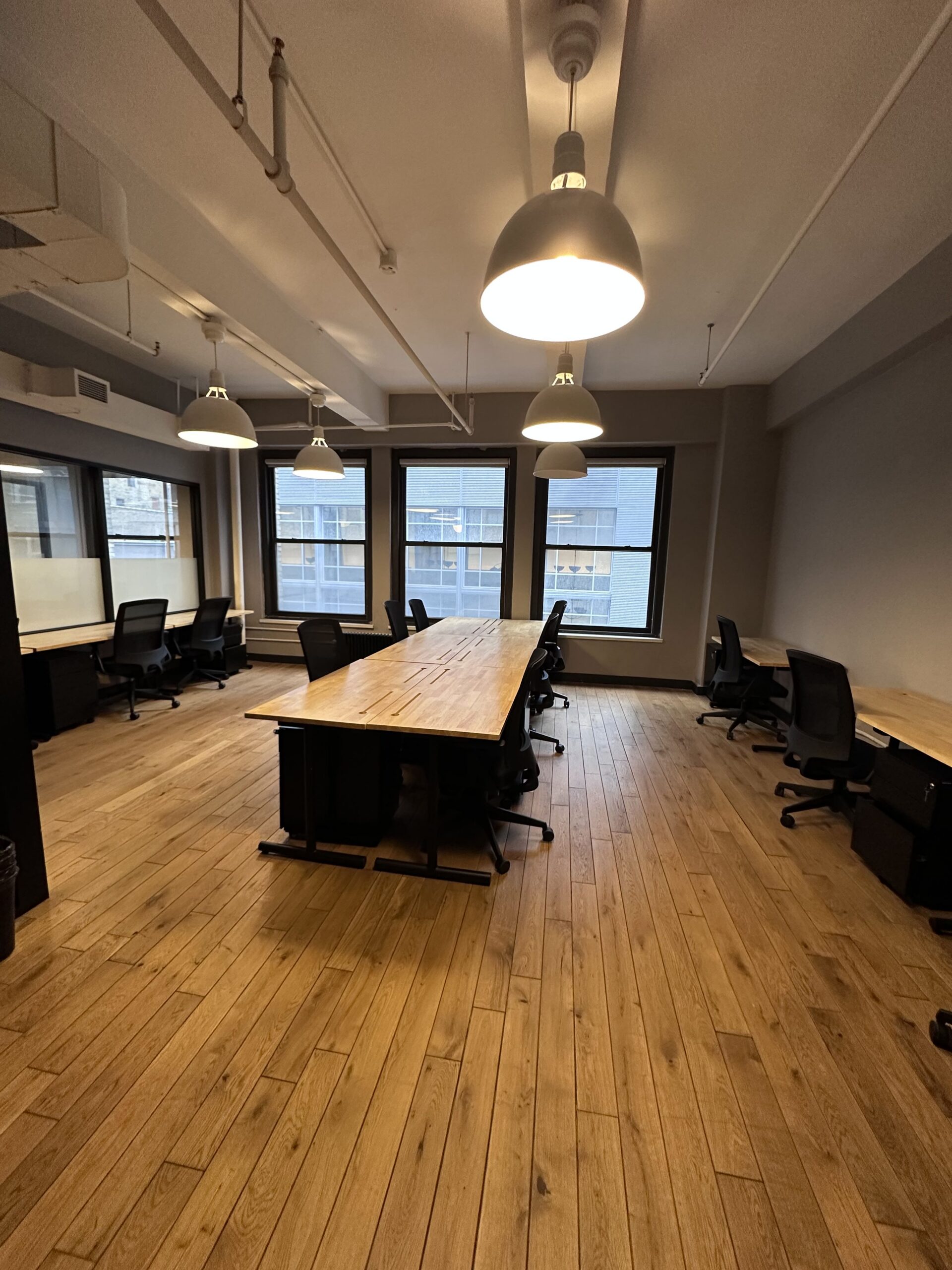 Energy Inducing Team Office Space with Windows